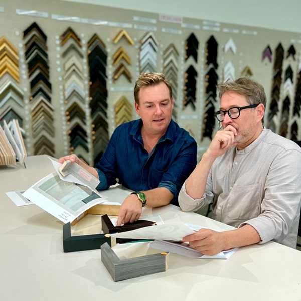 Christopher Kennedy at work at Wendover Art